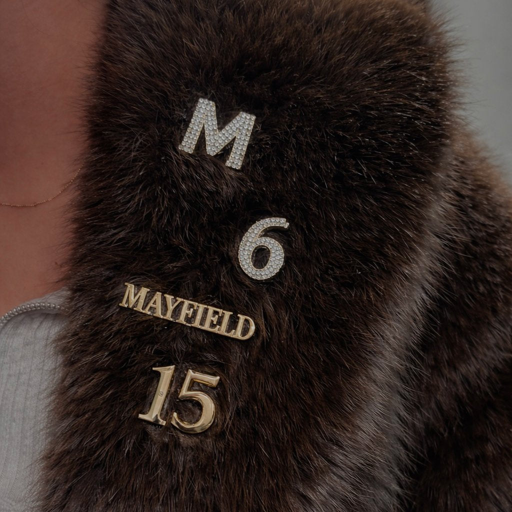 Game Day Initial & Number Brooch BROOCH Bob 