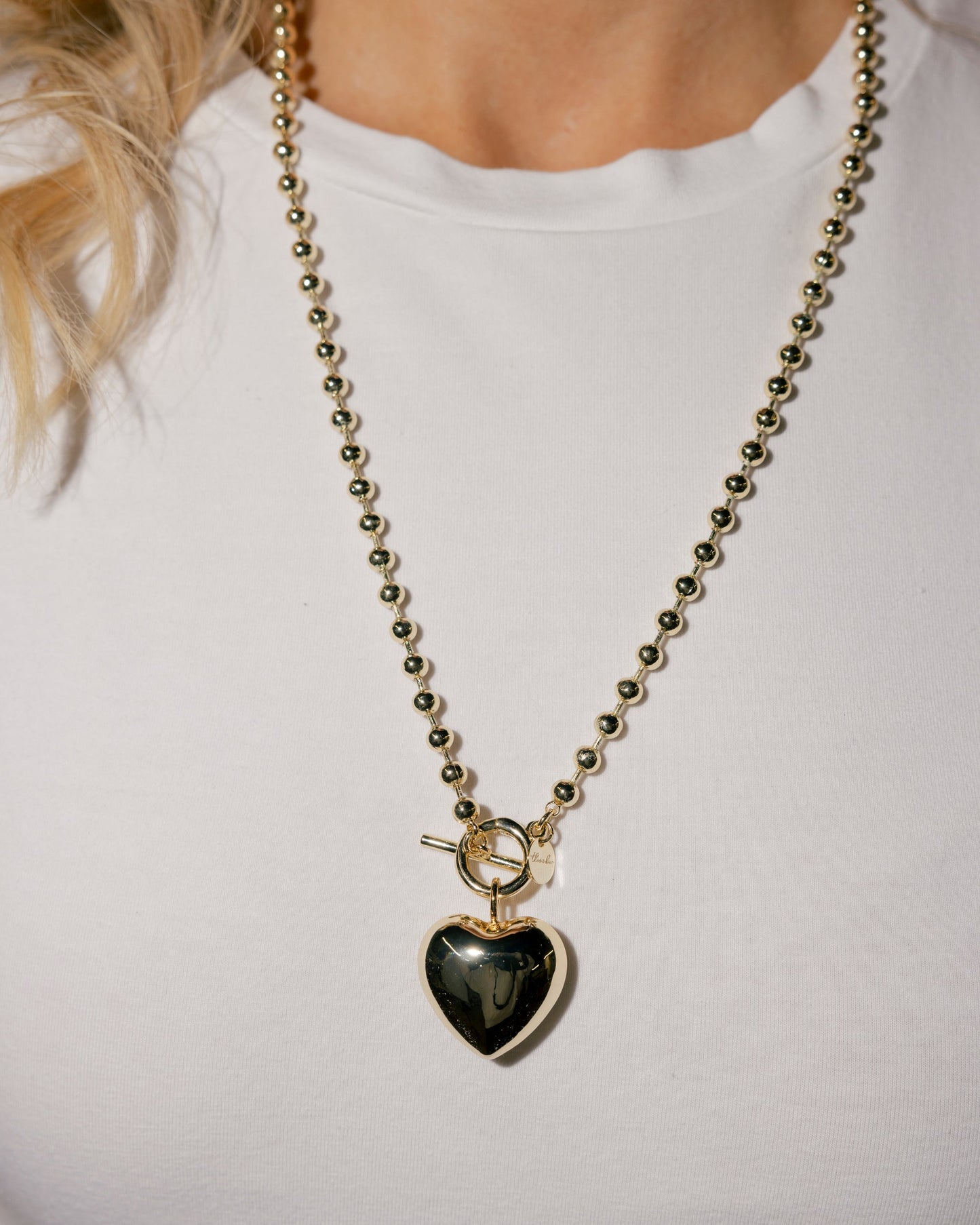 Large Puffy Heart Charm Charms & Pendants The Sis Kiss 