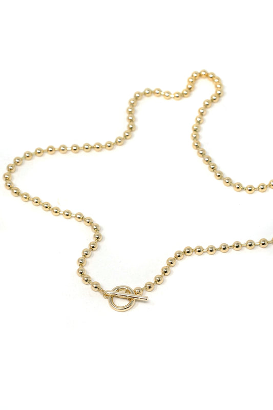 Ball Chain Keepsake Necklace Sis Kiss Gold 