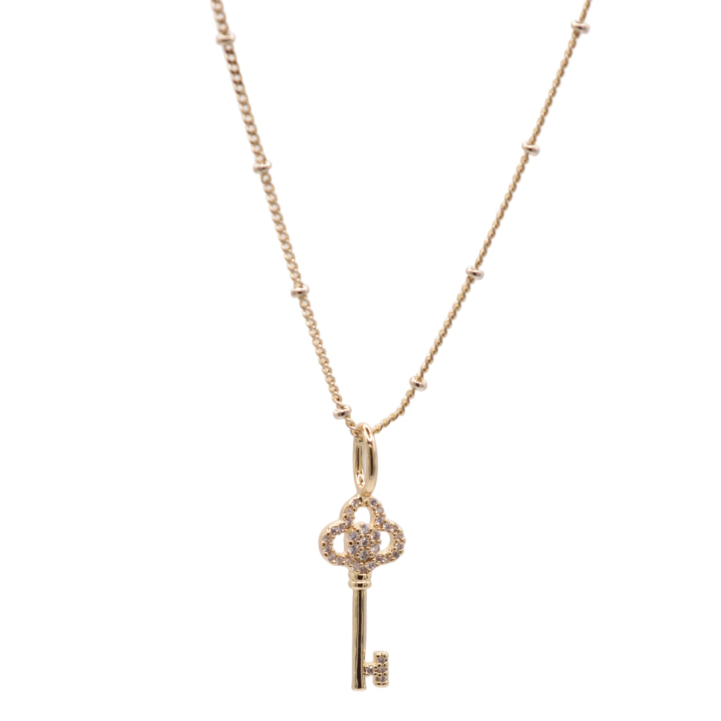 Kensington Key Charm Necklace Necklaces Joyce 
