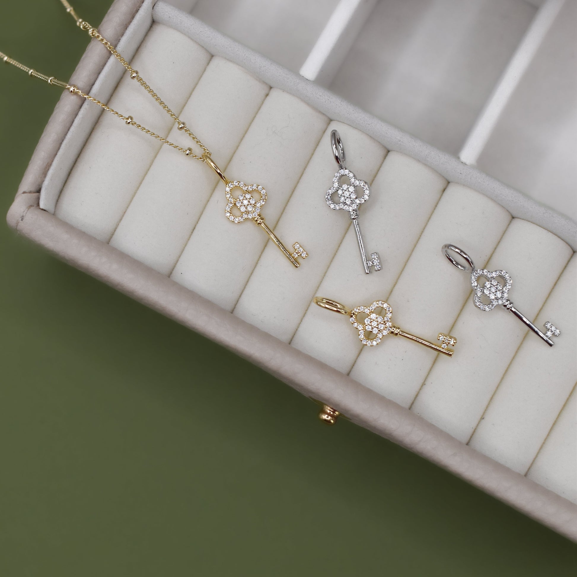 Kensington Key Charm Necklace Necklaces Joyce 