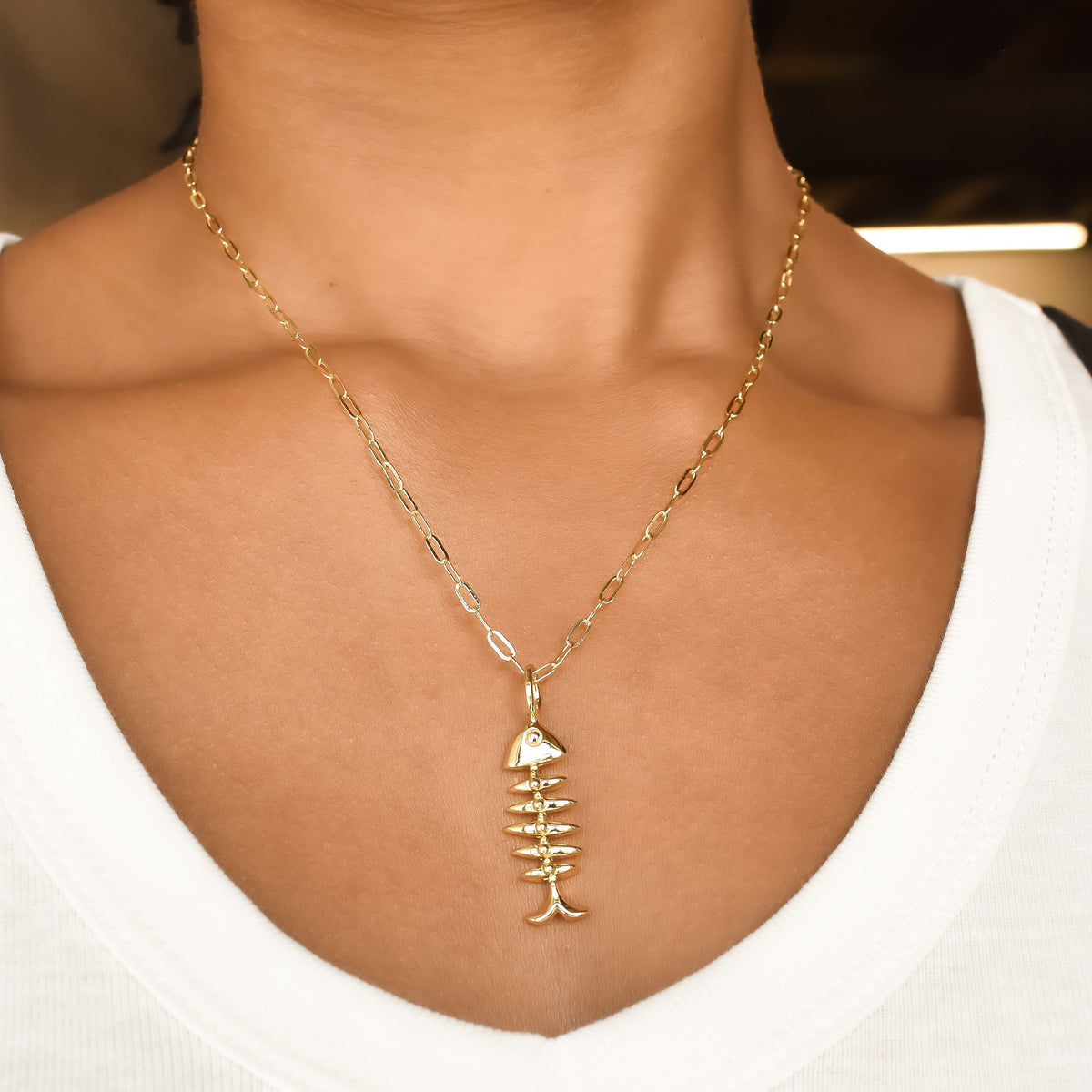 Barracuda Fish Charm Necklace Necklaces Joyce 