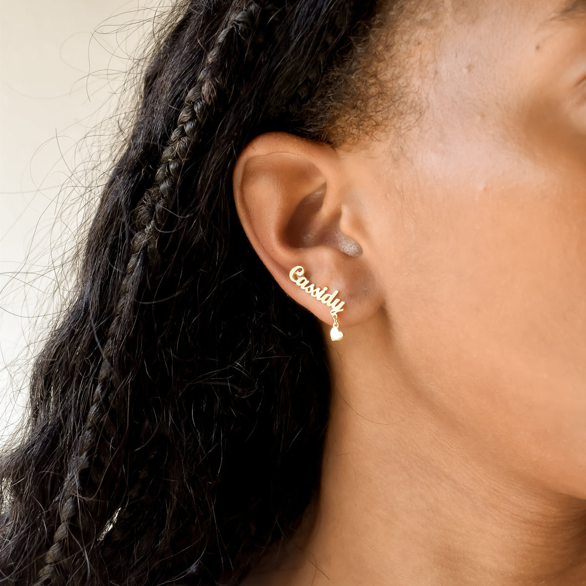 Custom Name Earring Crawler Earrings Bob 