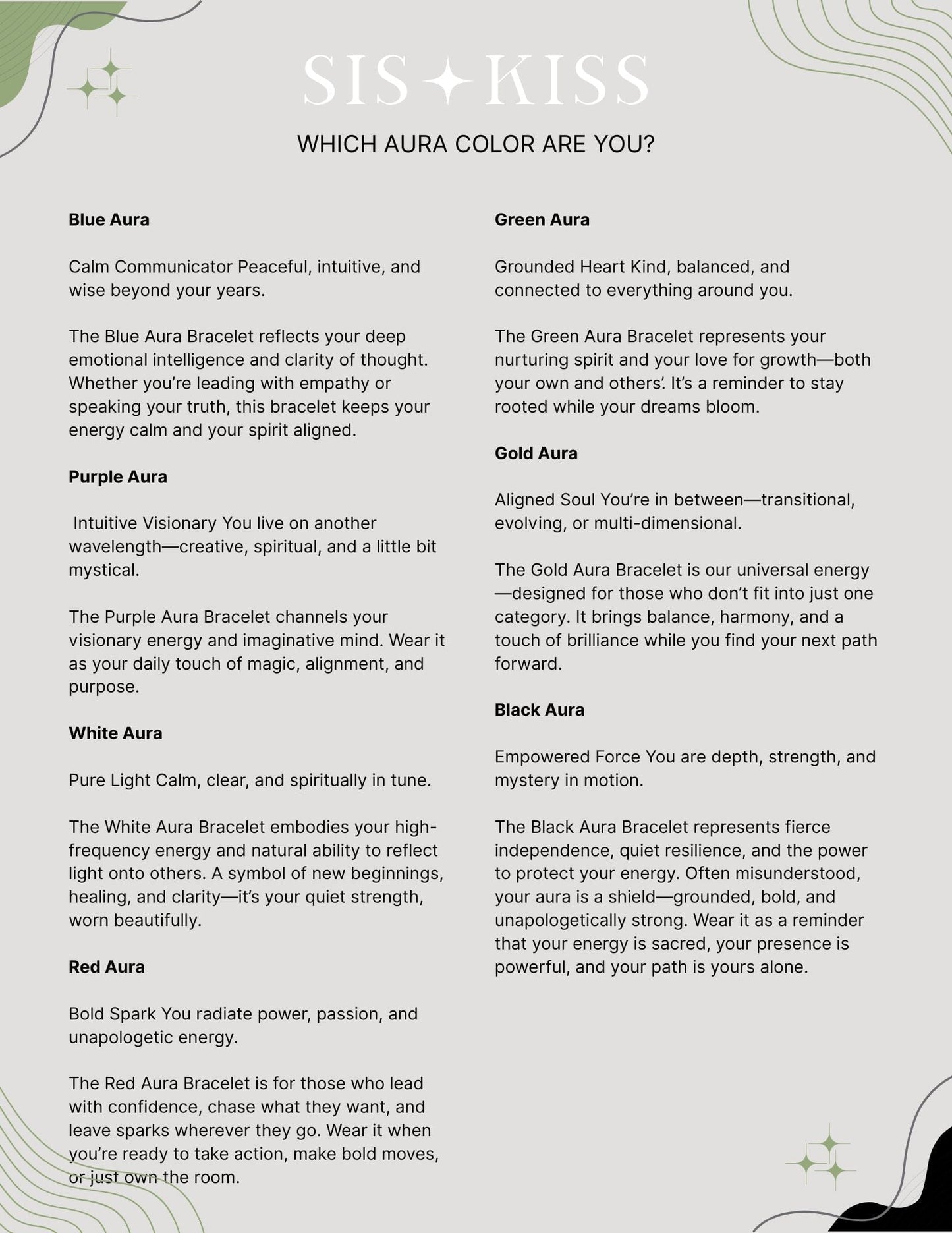 Aura Bracelets Bracelet Sis Kiss 