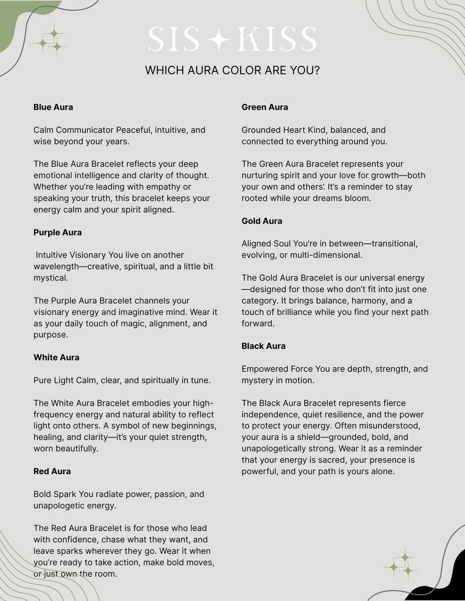 Aura Bracelets Bracelet Sis Kiss 