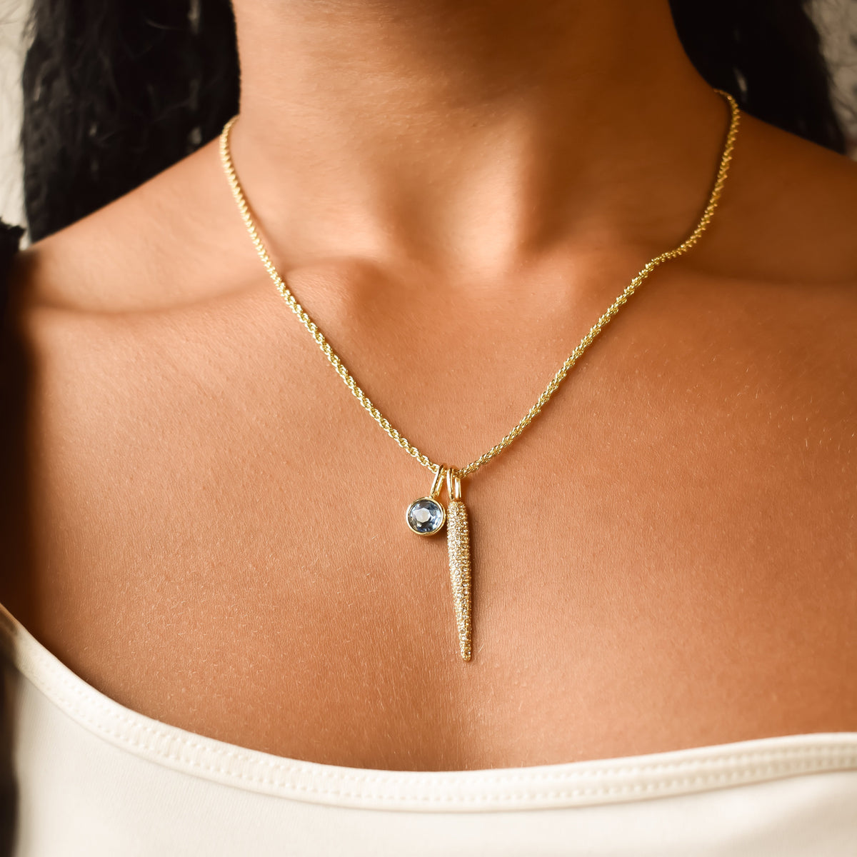 Pave Bling Bar Charm Sis Kiss 