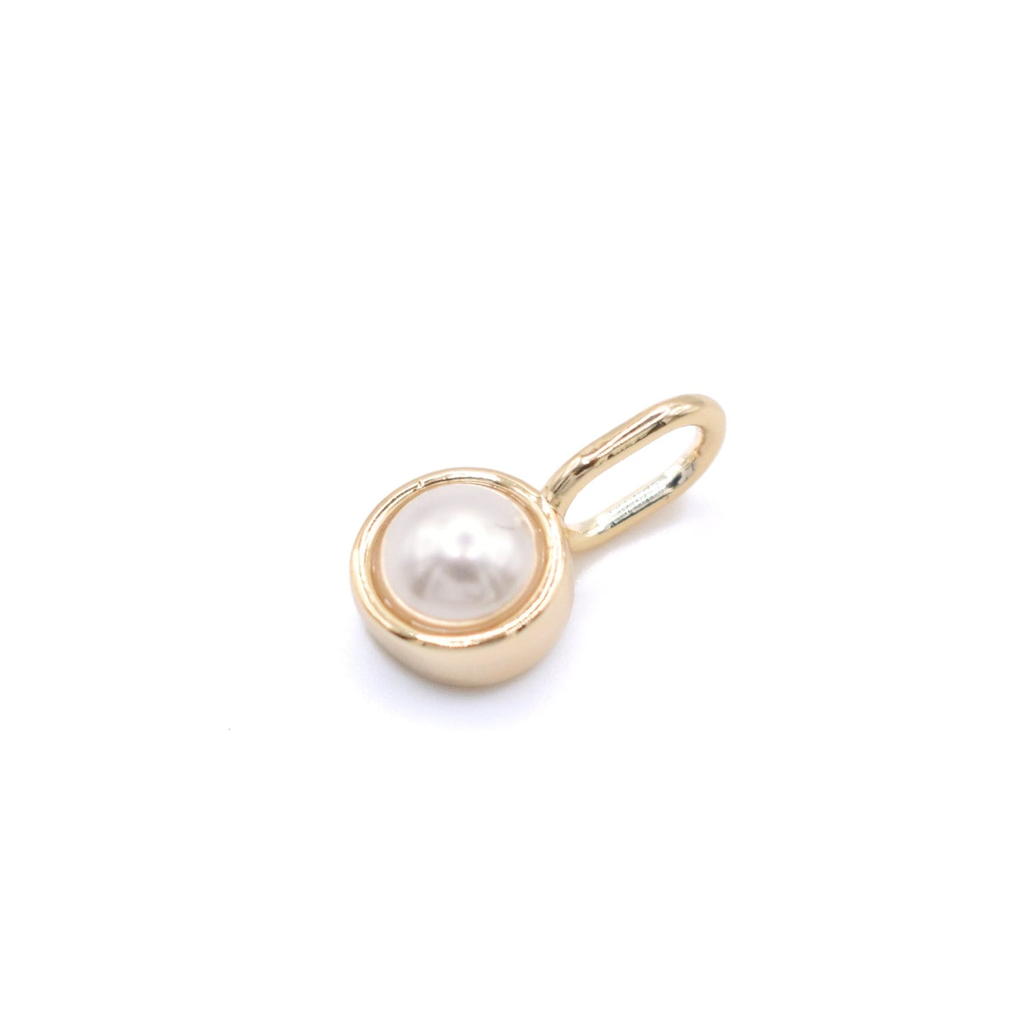 Bezel Set Charm Pearl Charms & Pendants Joyce 