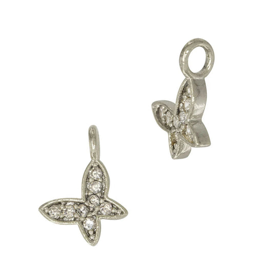 Dainty Crystal Butterfly Charm Charms & Pendants The Sis Kiss 