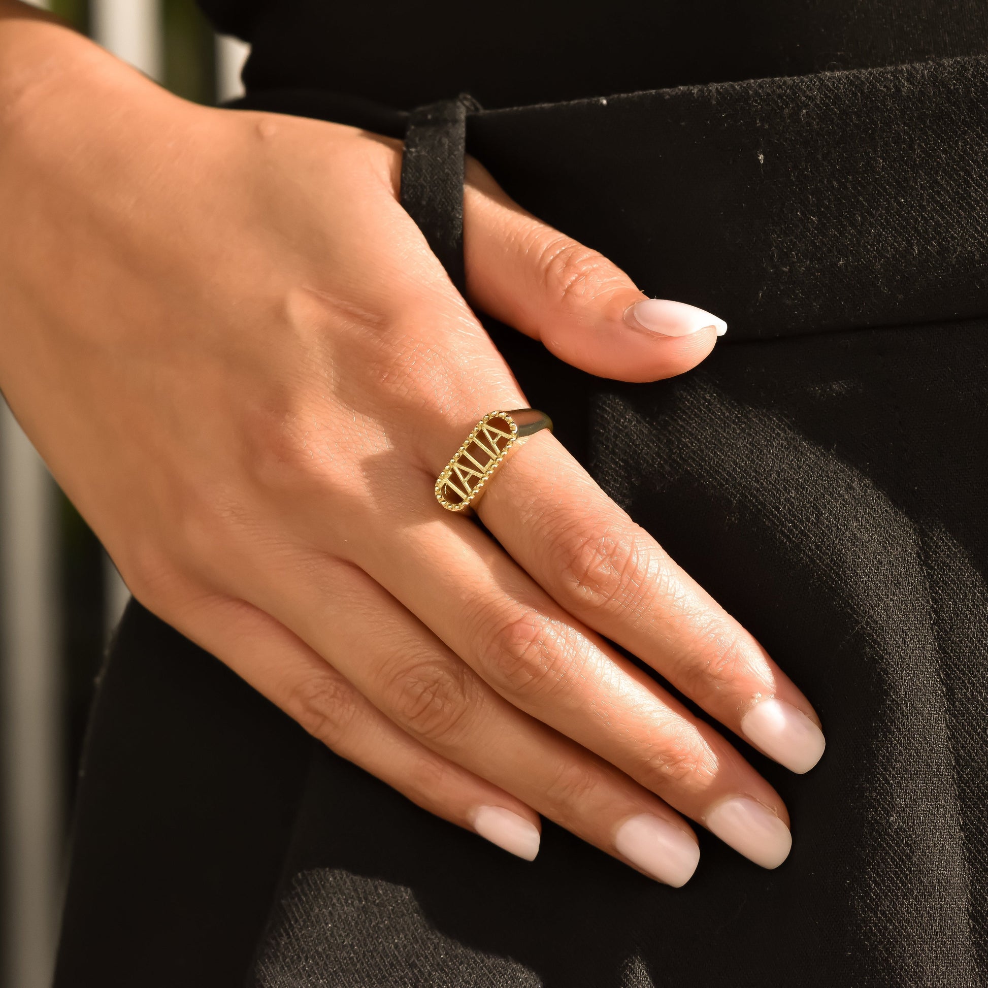 Custom Nameplate Ring Rings Bob 