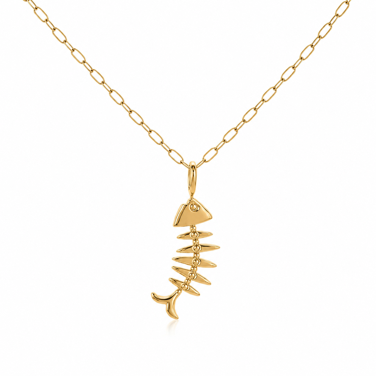 Barracuda Fish Charm Necklace