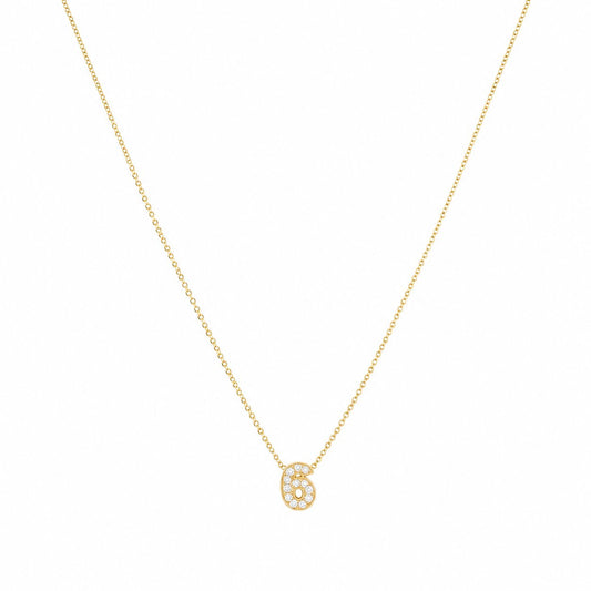 Custom Bold Number Necklace Necklaces Bob 