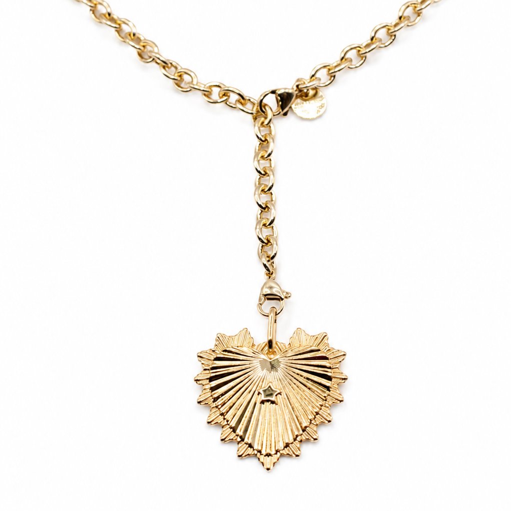 Newport Heart Lariat Charm Necklace Necklaces Joyce 