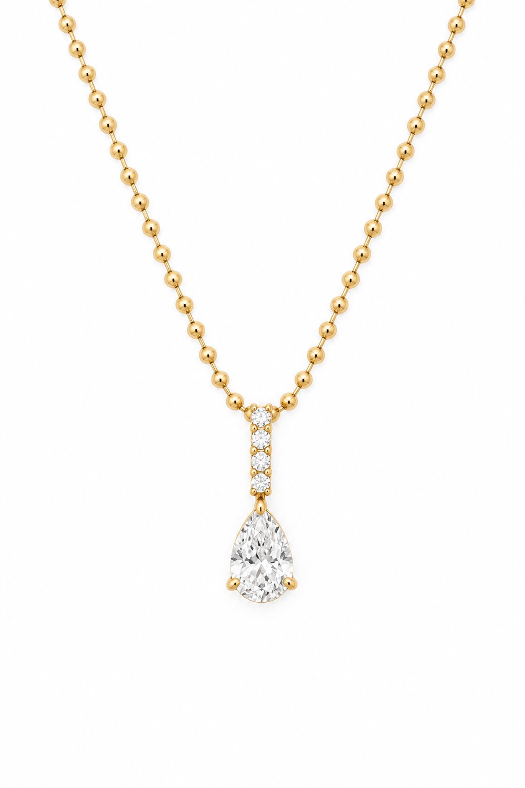 Pear Drop Crystal Necklace necklace Crystal 