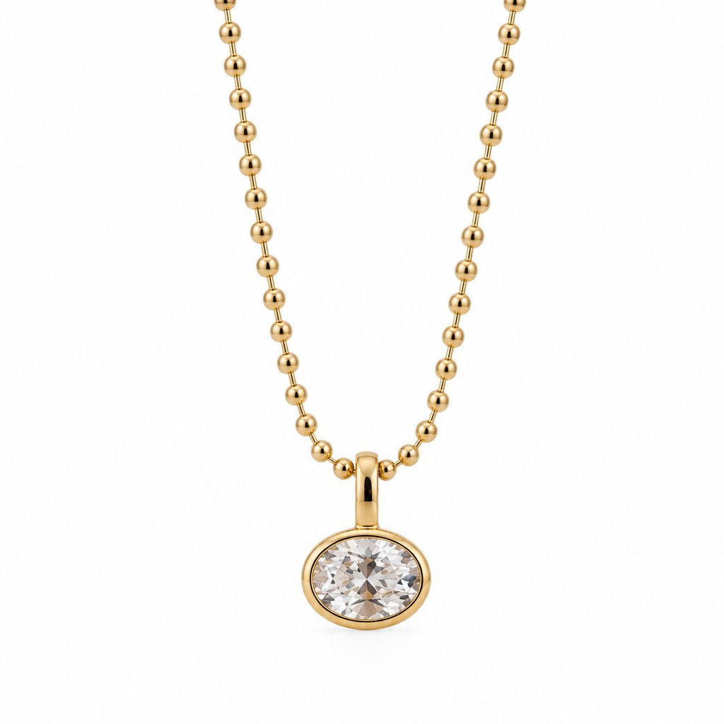 East West Charm Necklace Necklaces Crystal 