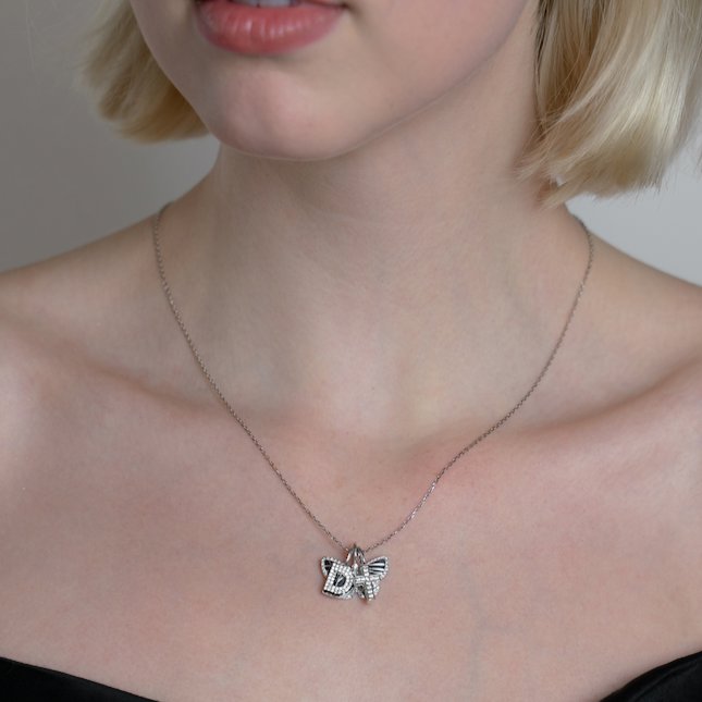 Crystal Cross Charm Charms & Pendants The Sis Kiss 