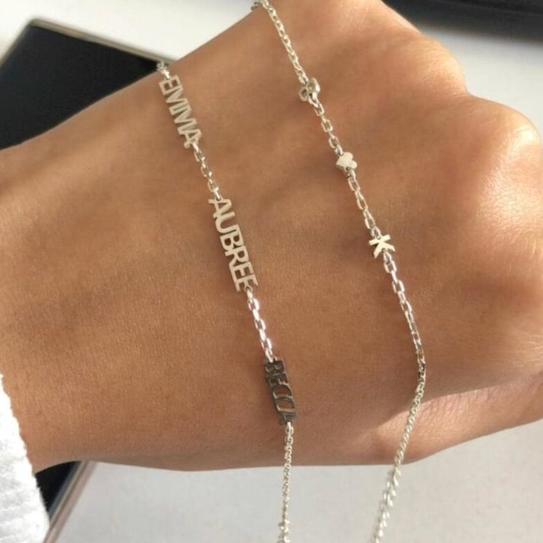 Custom My Mantra Name Bracelet Bracelets Bob 