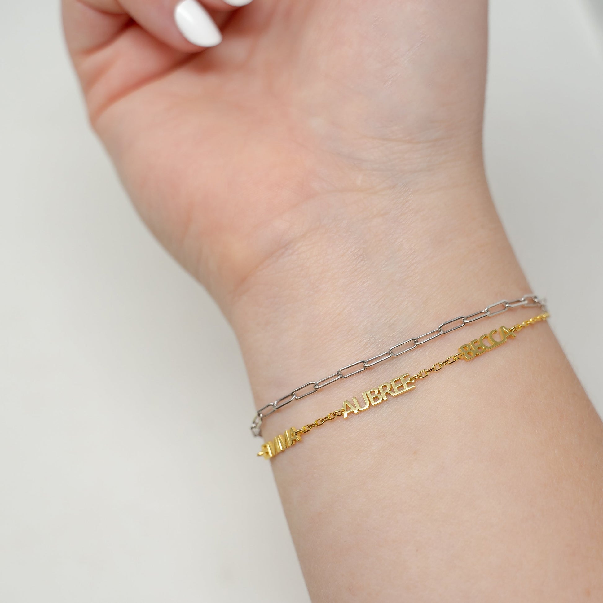 Custom My Mantra Name Bracelet Bracelets Bob 