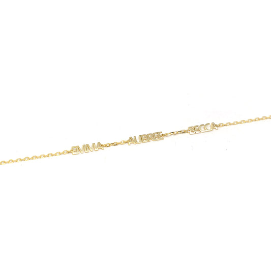Custom My Mantra Name Bracelet Bracelets Bob 
