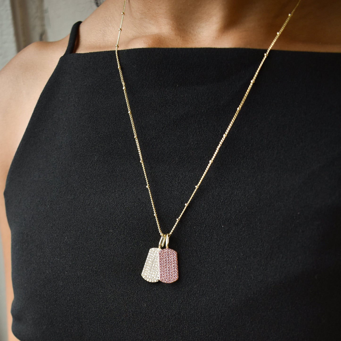 Baby Ball Chain Necklace Necklaces The Sis Kiss 