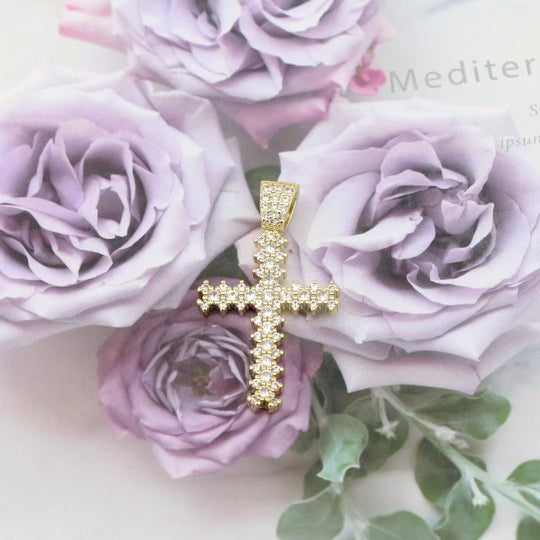 Crystal Cross Necklace PREORDER Necklaces Joyce