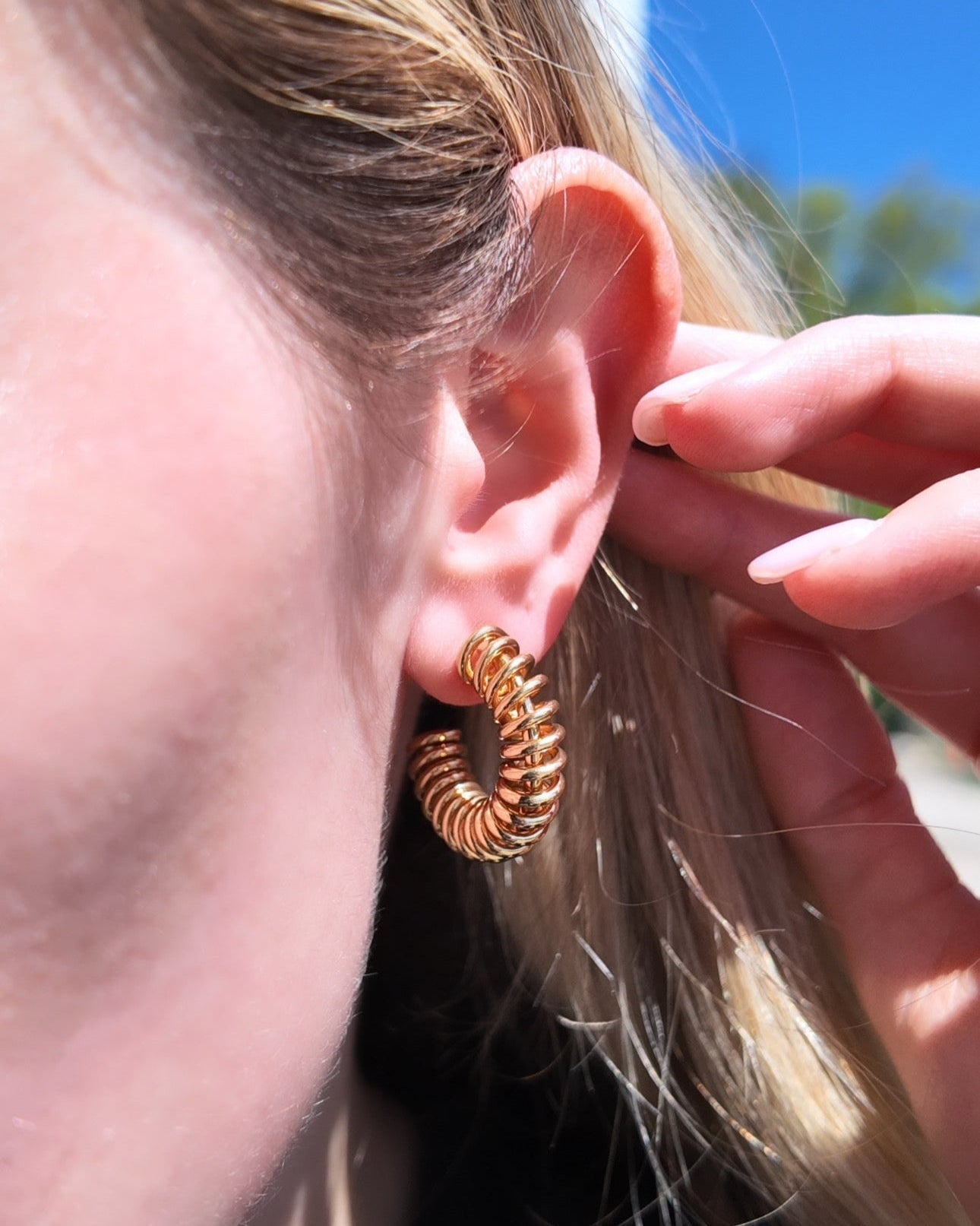 Spiral Hoops Earrings Bob 