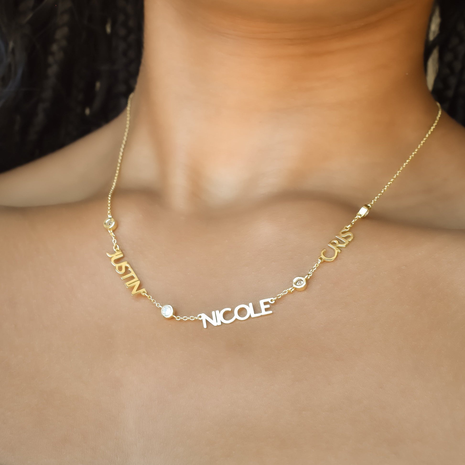 Custom My Mantra/Name Crystal Necklace necklace Bob 