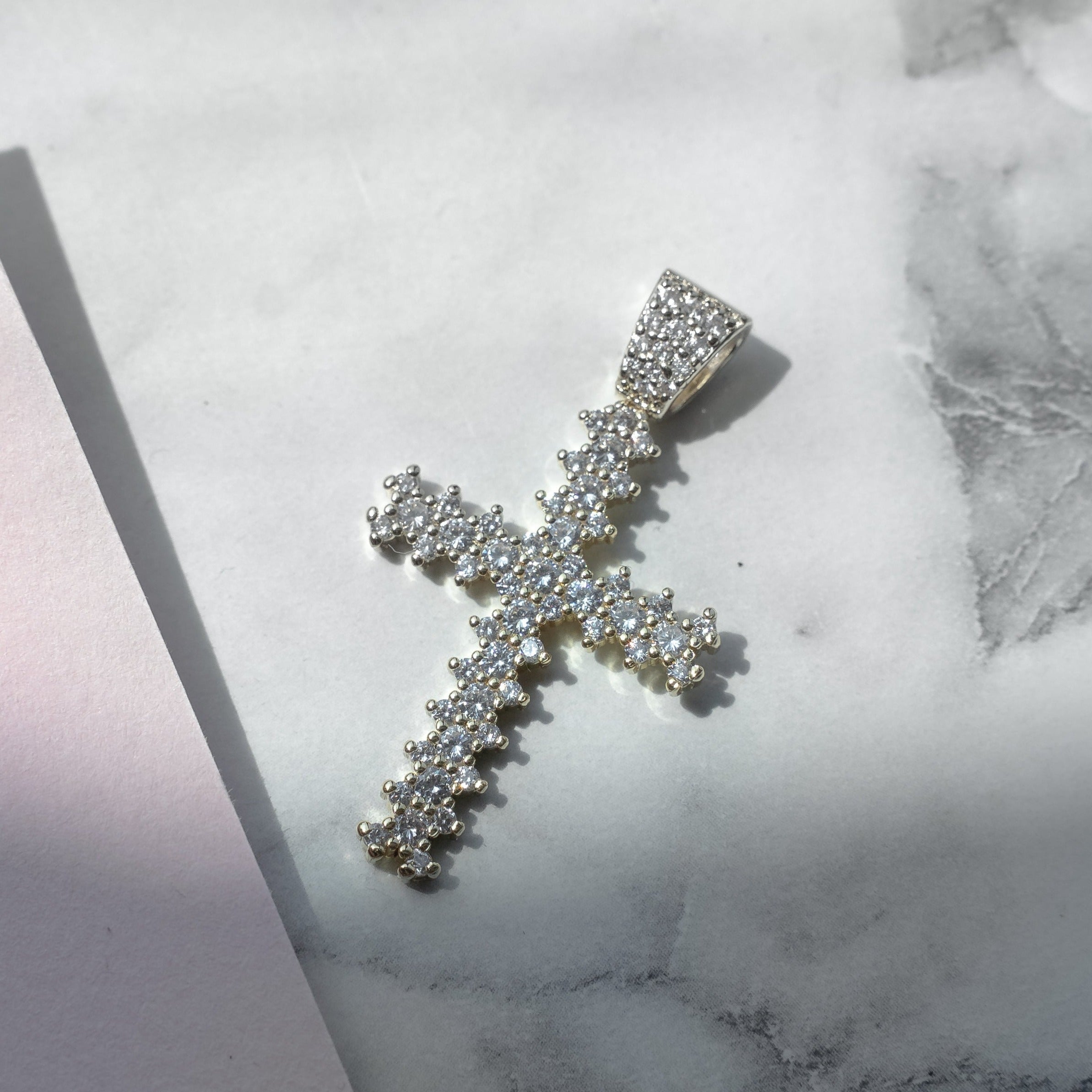 Cross necklace orders crystal