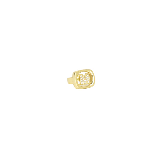 Custom Bold Initial Ring Rings Bob 