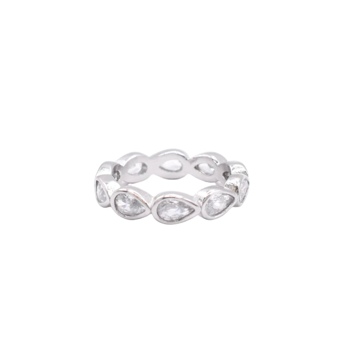 Pear Shaped Eternity Band Sis Kiss 