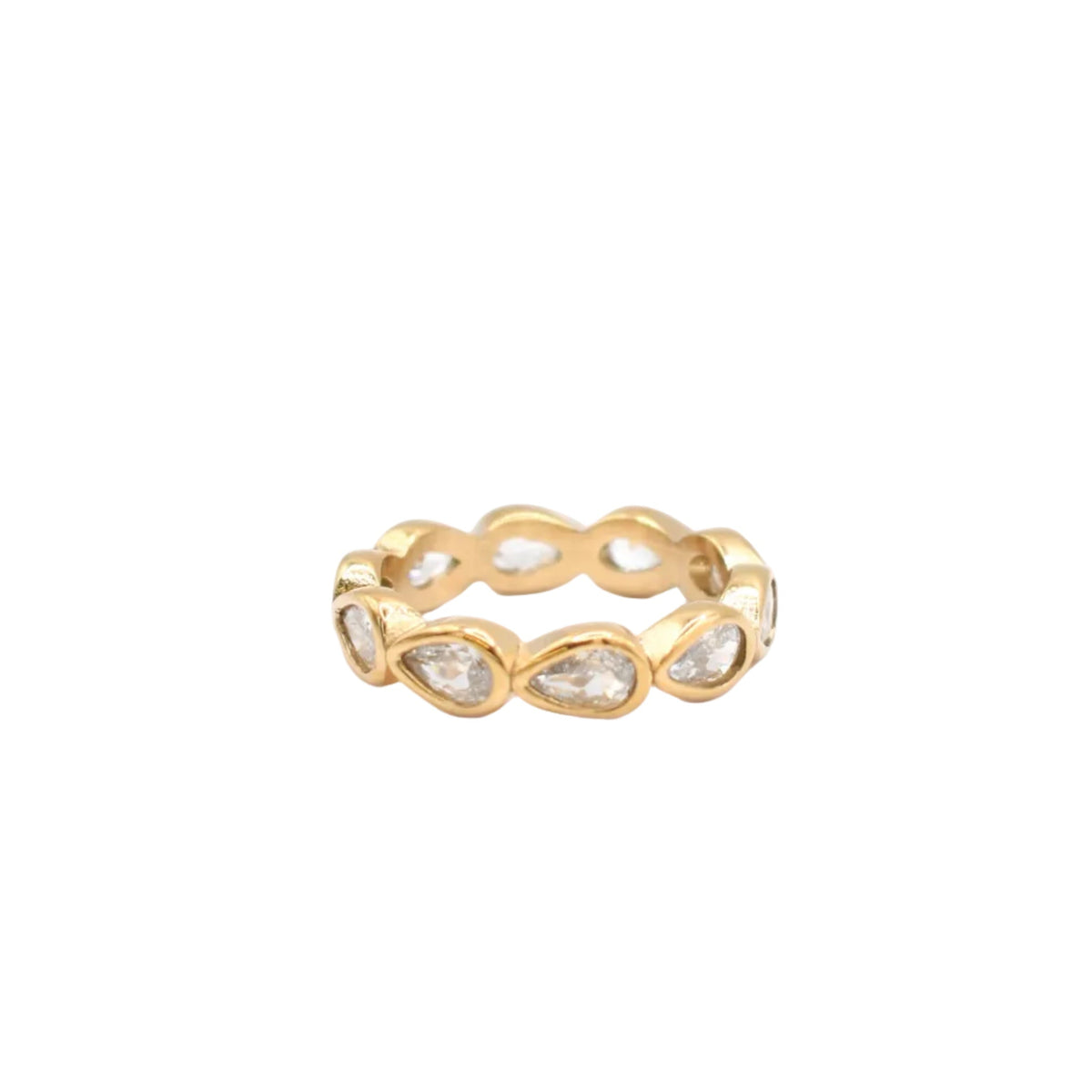 Pear Shaped Eternity Band Sis Kiss 