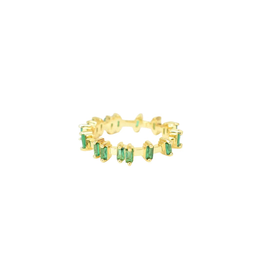Emerald Baguette Ring Rings grace 