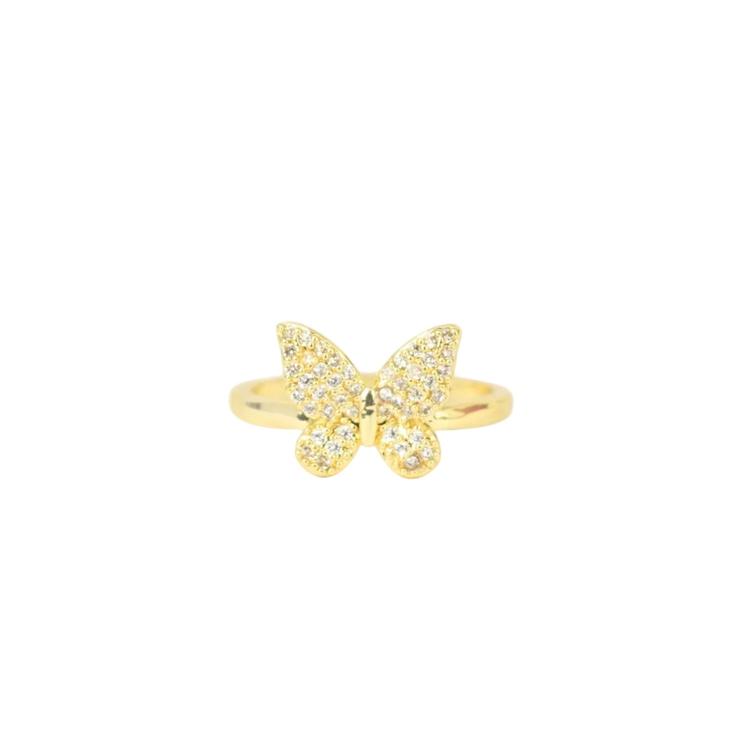 Pavé Butterfly Crystal Ring Rings grace 