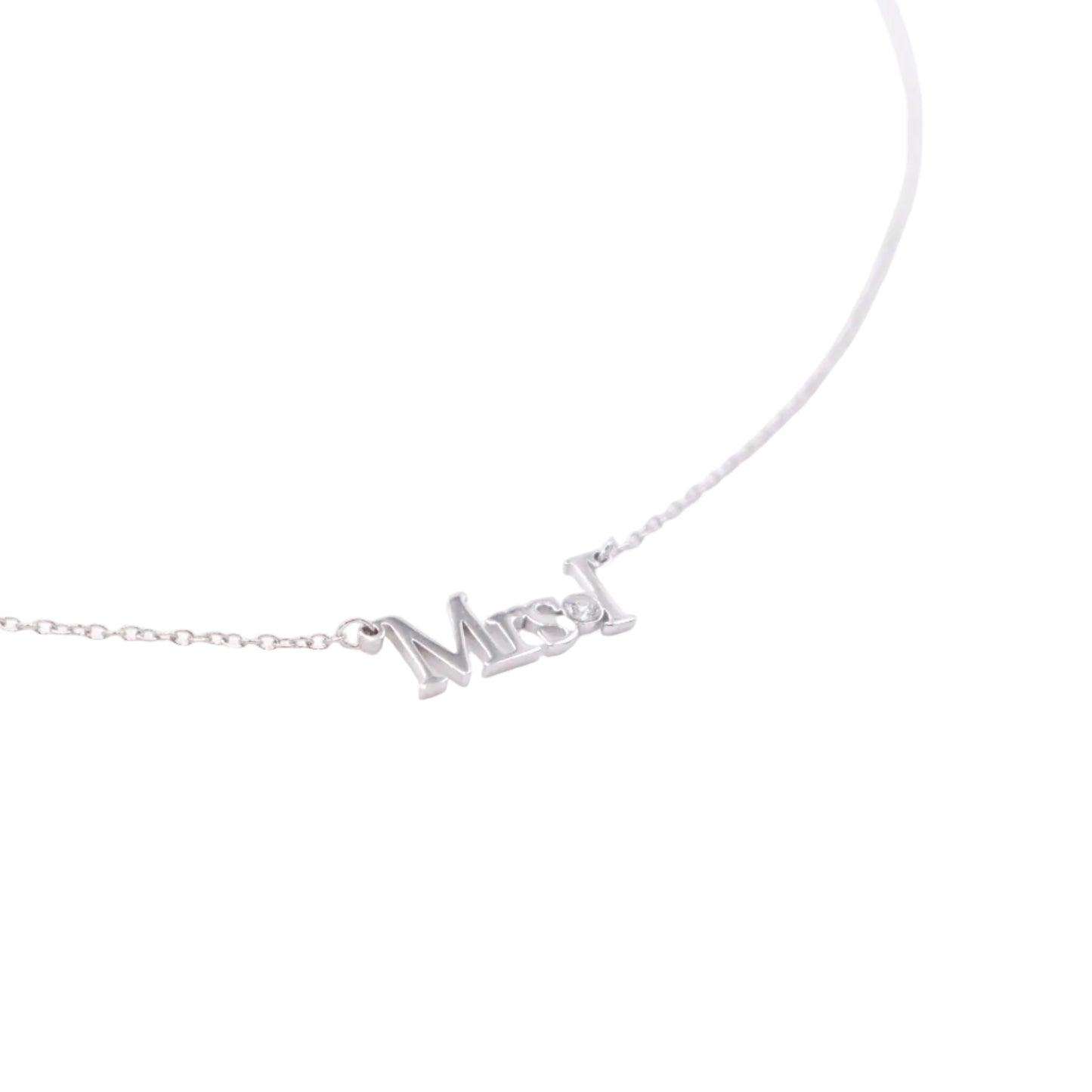 Custom Mrs. Initial Necklace Necklaces Bob 