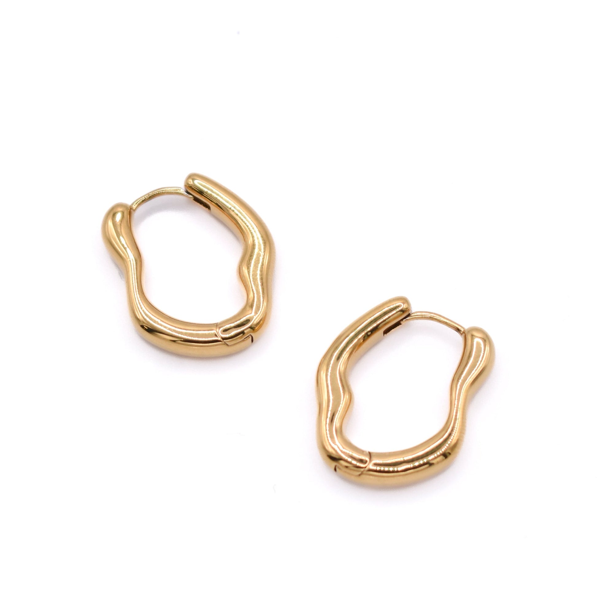Liquid Gold Hoops Earrings grace 