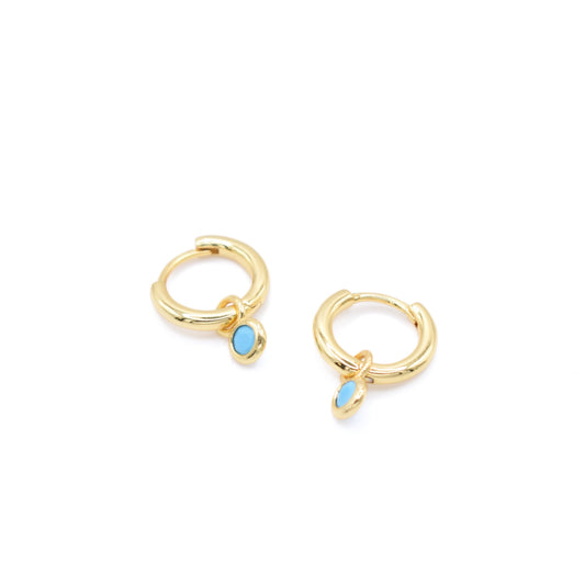Mini Drop Hoops Earrings grace 
