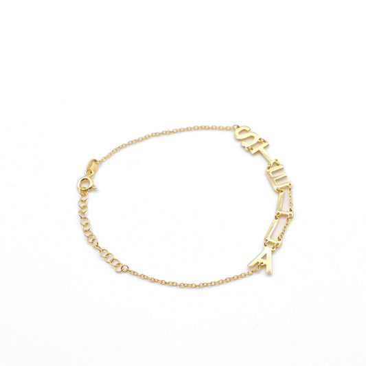 Custom Vertical Name Bracelet Bracelet Bob 