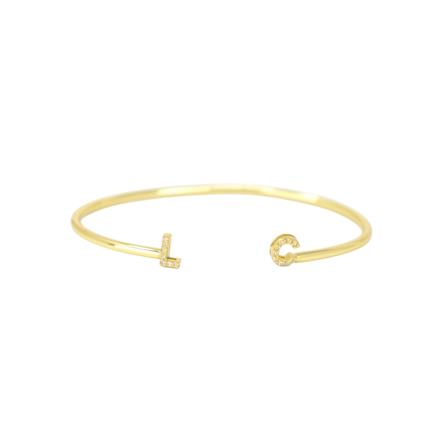 Custom Initial Cuff Bracelets Bob 