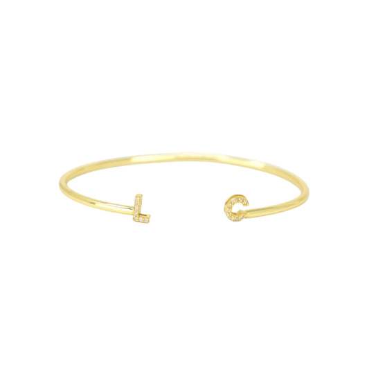 Custom Initial Cuff Bracelets Bob 