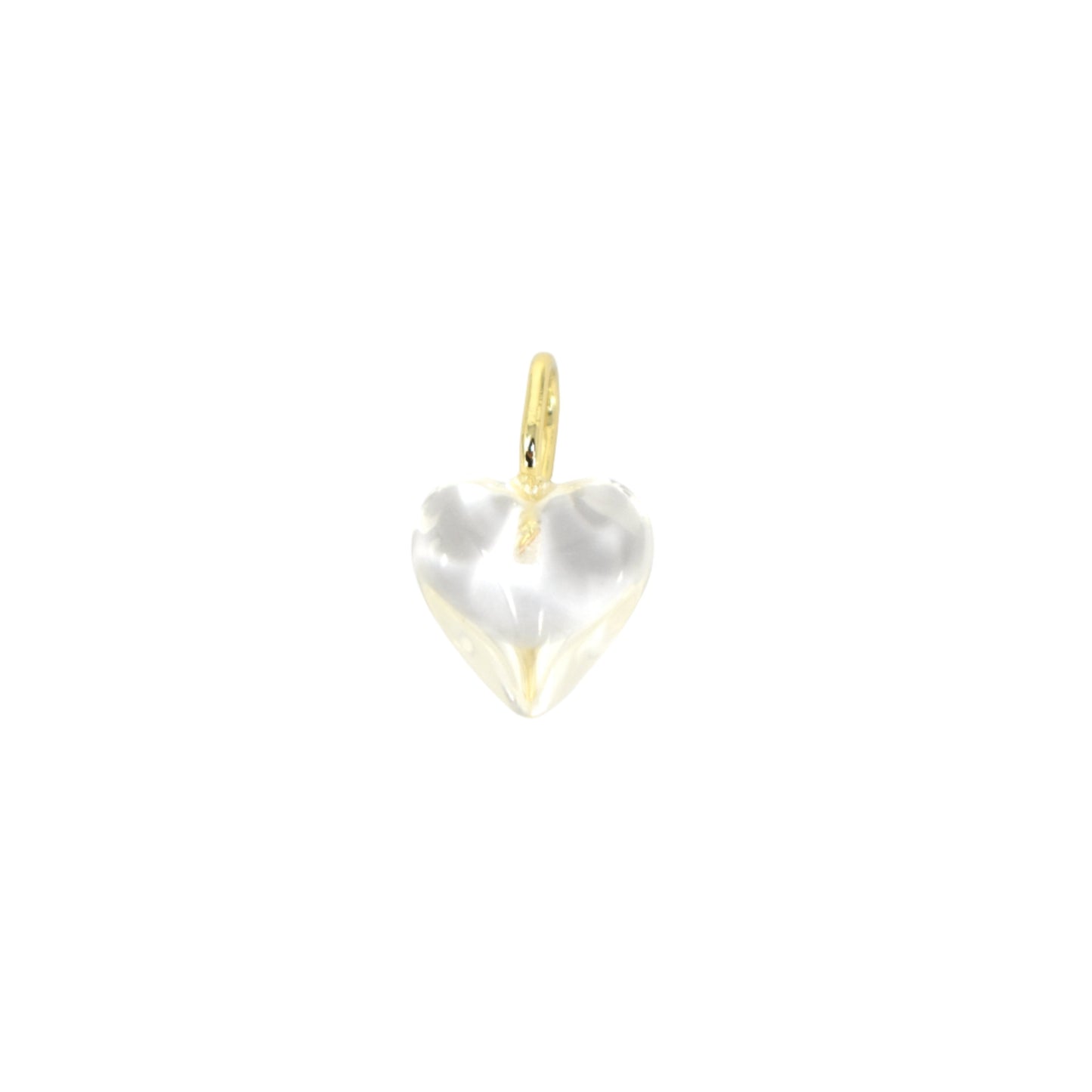 Palm Beach Stone Heart Charm Clear Charms & Pendants Joyce 