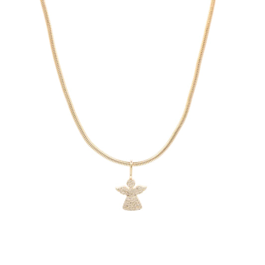 Mini Guardian Angel Charm Necklace Necklaces Joyce 