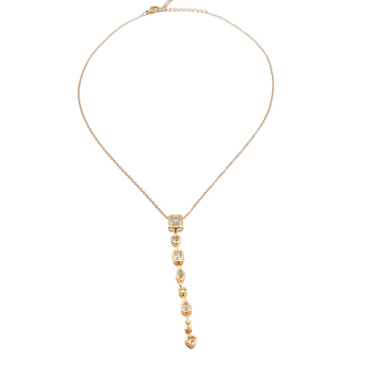Crystal Drop Lariat Necklaces Sis Kiss 