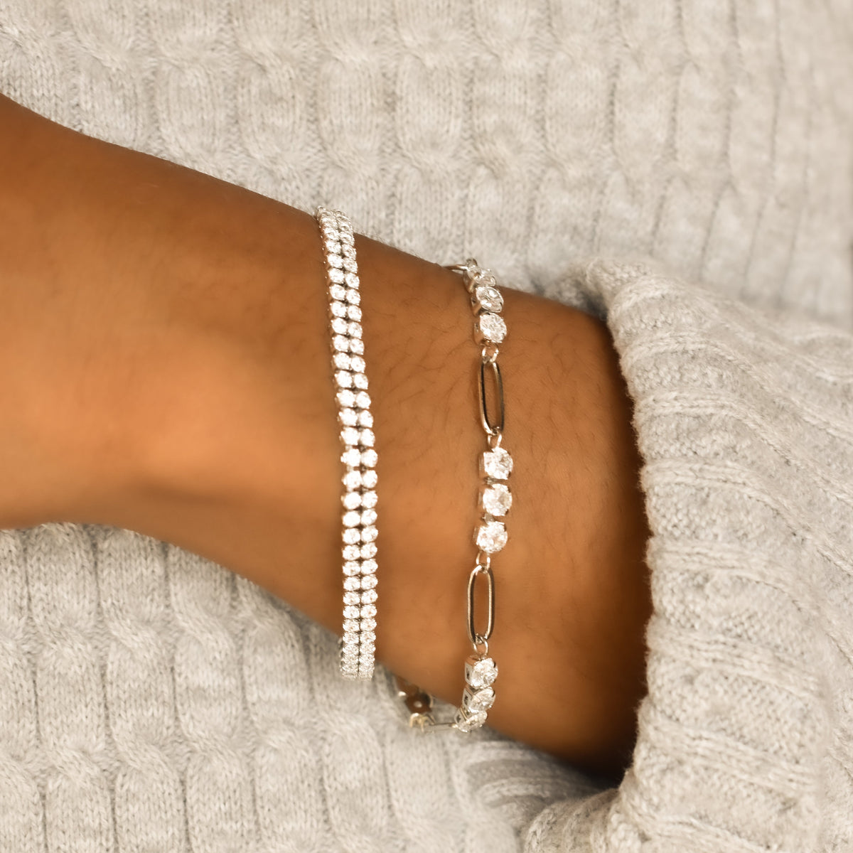 Crystal Link Tennis Bracelet Bracelet Crystal 