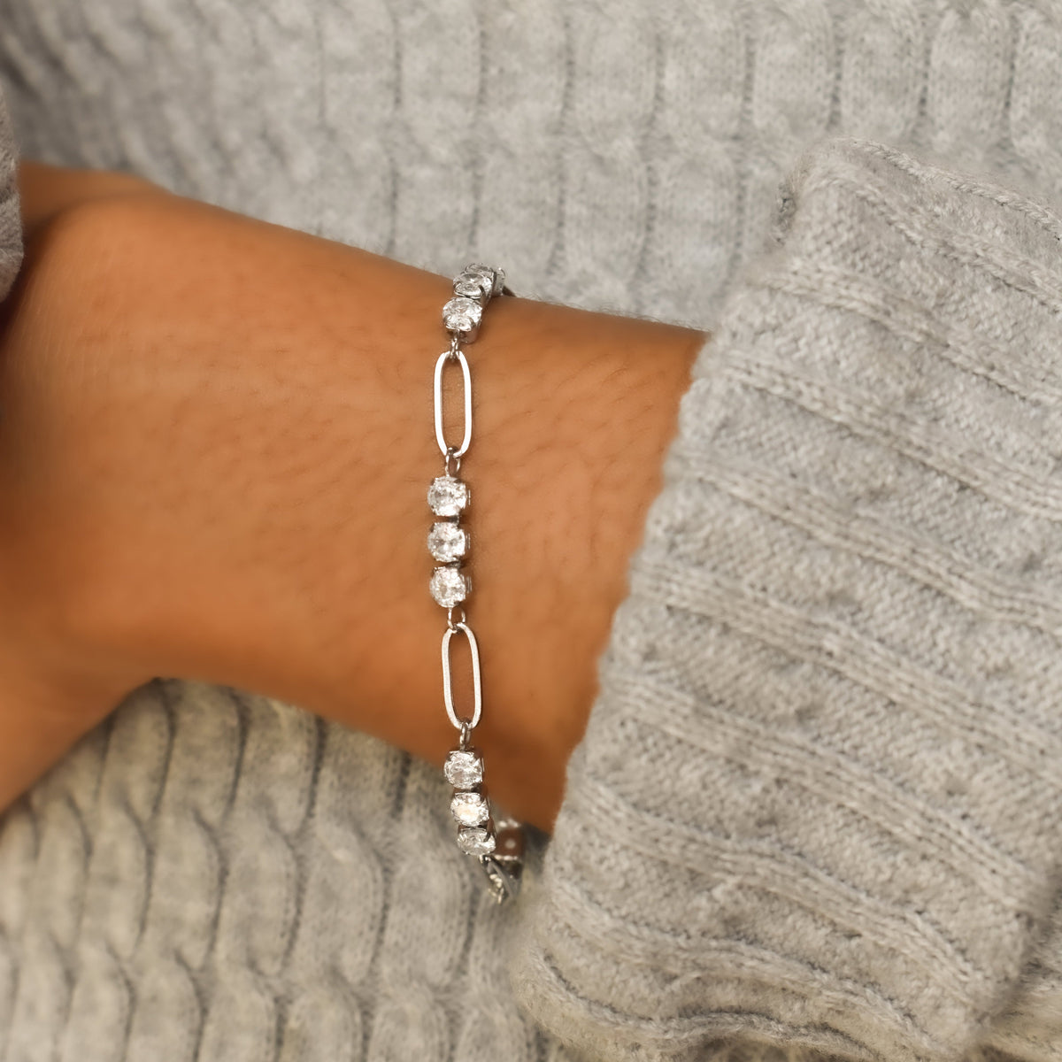 Crystal Link Tennis Bracelet Bracelet Crystal 