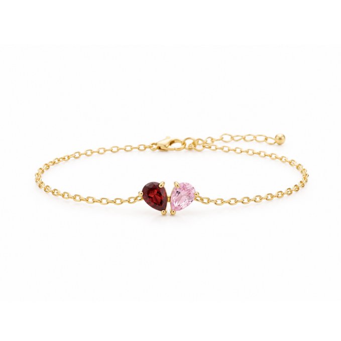 Custom Pear Cut Birthstone Bracelet Bracelet Rena 