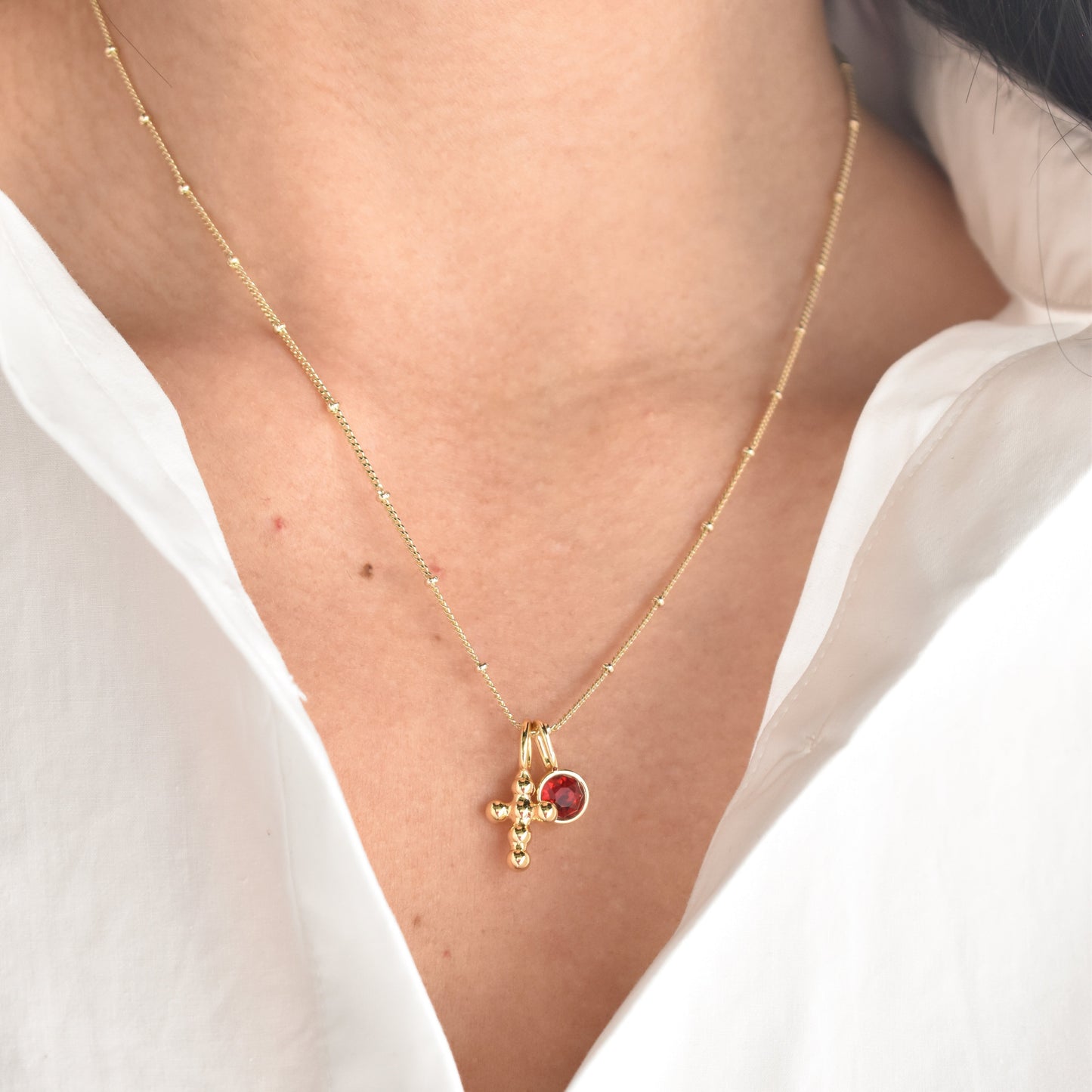 Bezel Stone Charms Charms & Pendants Joyce 