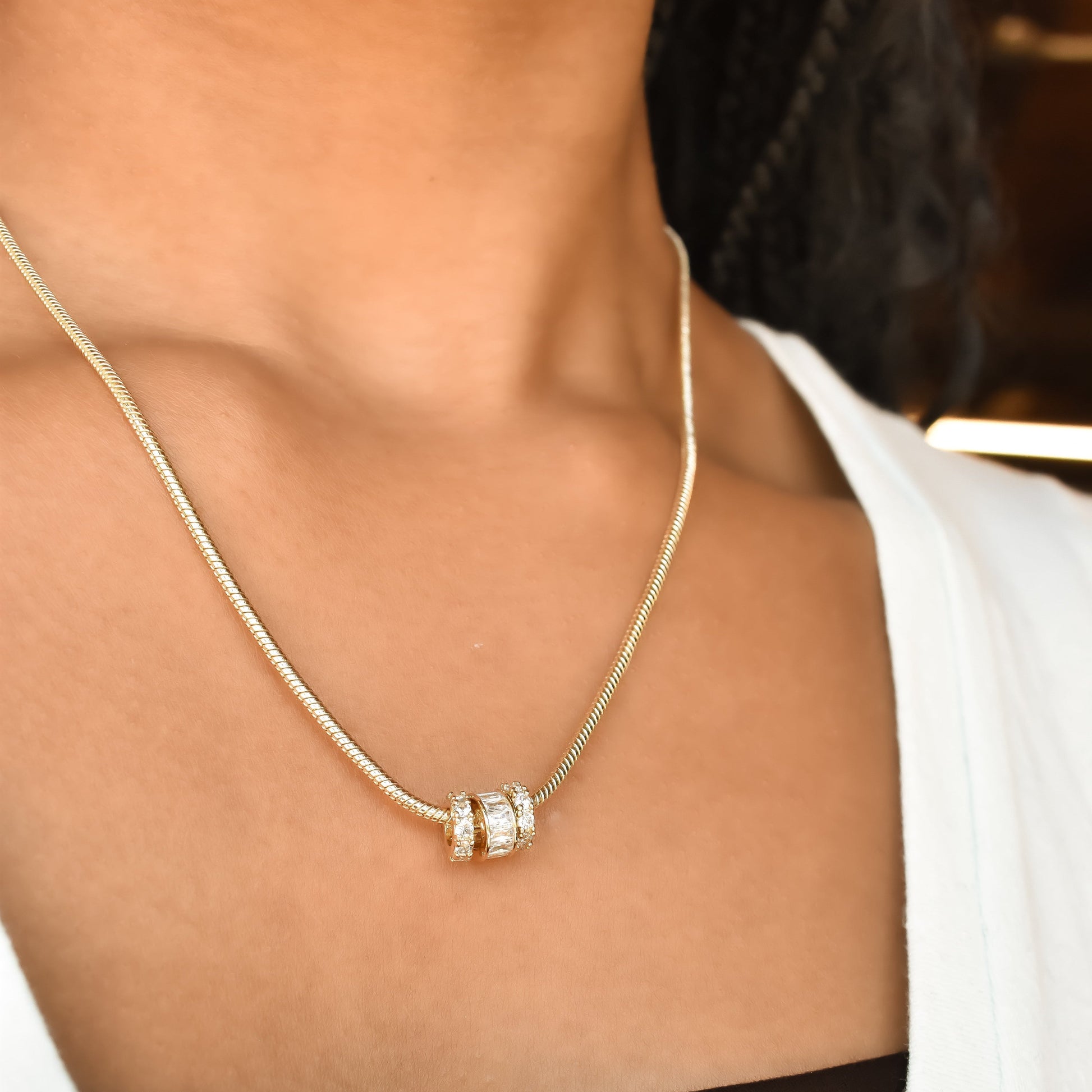 Pave Spacer Charm Charms & Pendants Joyce 