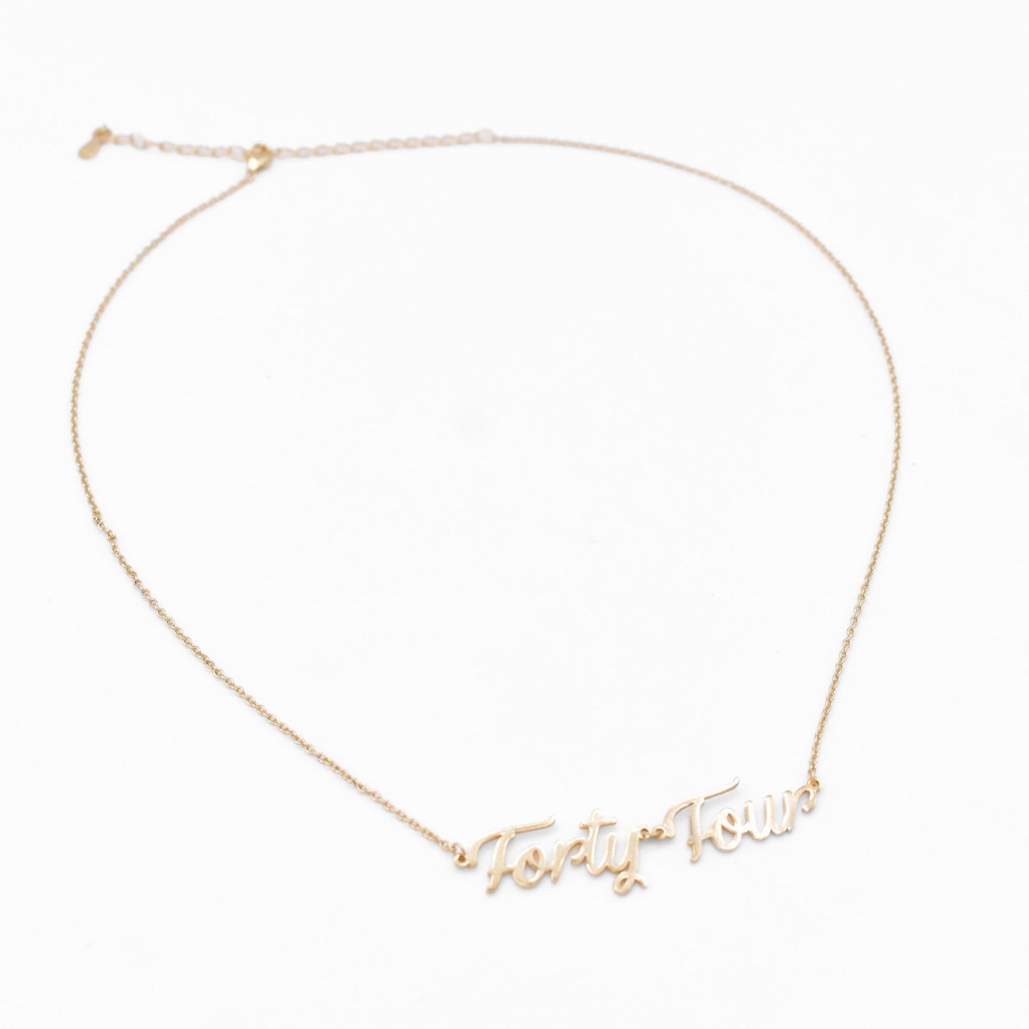 Custom Cursive Number Necklace Sis Kiss 