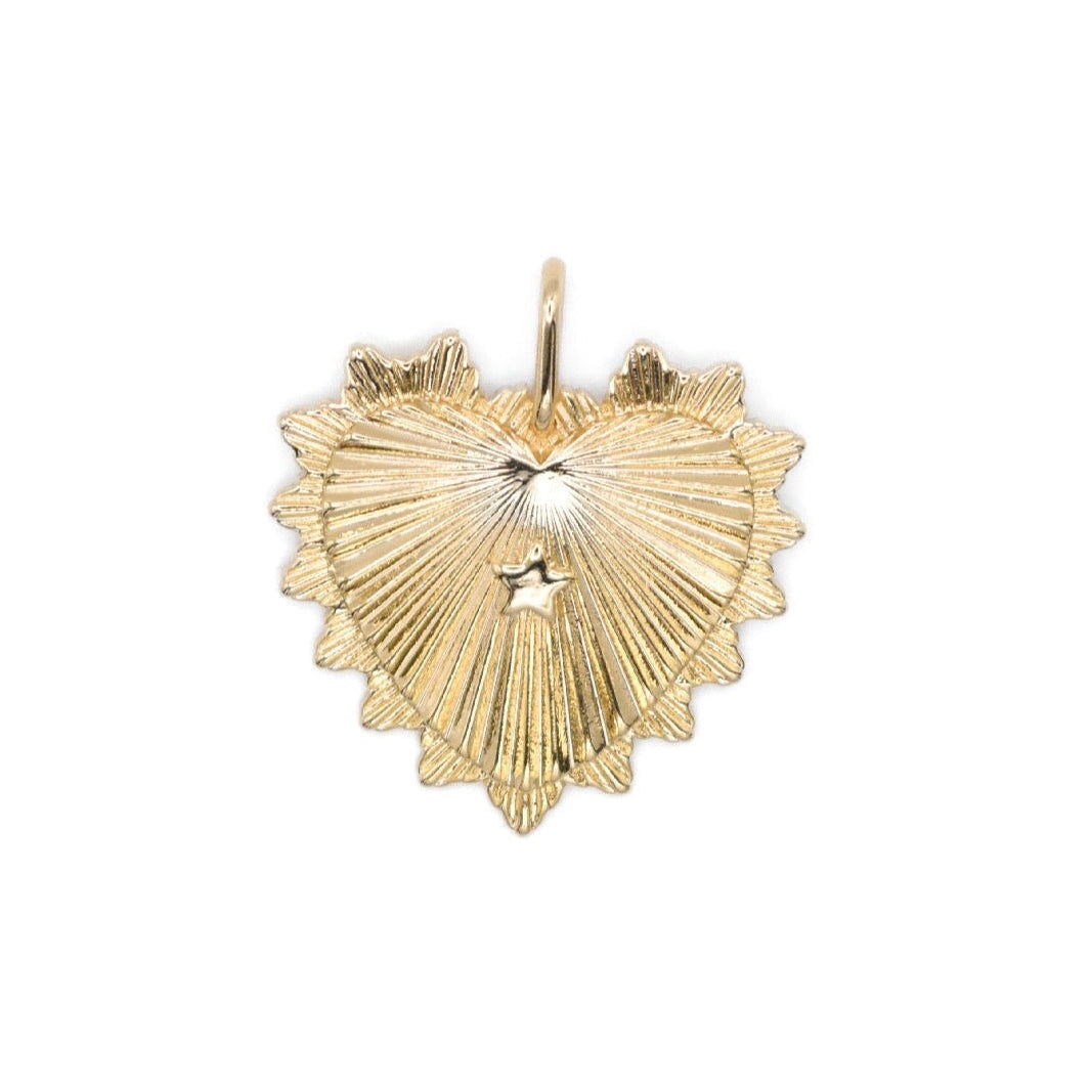 Newport Heart Charm Charms & Pendants The Sis Kiss 