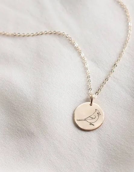 Cardinal Charm Necklace Charms & Pendants Sis Kiss 