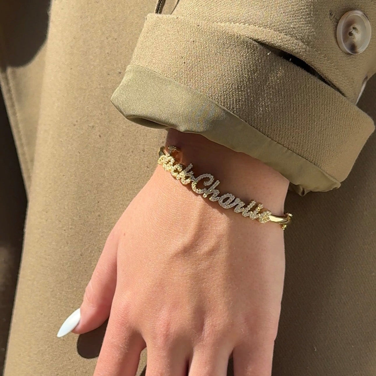 Custom Multiple Name Bangle Bracelet Bob 